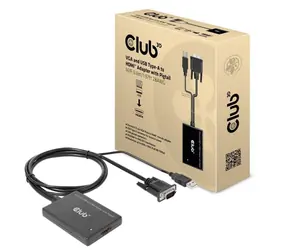 CLUB3D CAC-1720 kabel VGA + USB-A na HDMI M/F 0.6m / FHD  
