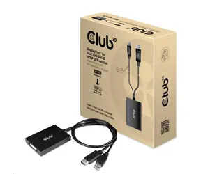 CLUB3D CAC-1010-A aktivní redukce DisplayPort na Dual Link DVI-D černá 60cm / USB napájení 