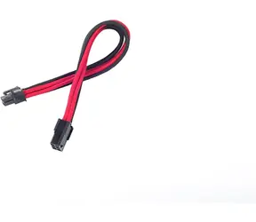 SilverStone 6-pin PCIe kabel 25cm černo-červená / prodlužovací / individuálně opletené kabely