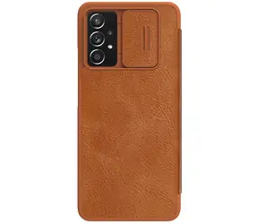 Nillkin Qin Book PRO Pouzdro pro Samsung Galaxy A73 5G hnědá