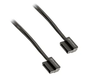 SilverStone SST-CP11B Super Low Profile SATA 6G kabel 50 cm černá / ploché konektory / 90° 
