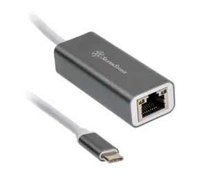 SilverStone SST-EP13C Adaptér USB-C - RJ45 šedá 