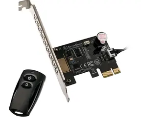 Silverstone ES02-PCIe dálkové ovladání pro zapnutí a vypnutí PC / 20 metrů vzdálenost / 2.4 GHz
