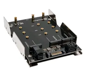 SilverStone SST-SDP12 montážní adaptér 3.5" pro 2x M.2 SATA & 1x M.2 NVMe SSD disky