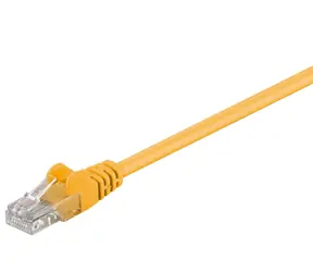 MicroConnect CAT5e U/UTP 0.25m žlutá / PVC