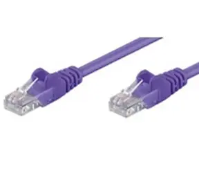 MicroConnect CAT5e U/UTP 0.5m fialová / PVC