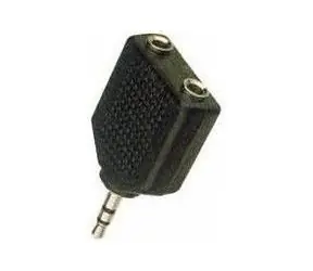 MicroConnect Audio adapter stereo mini jack 3.5mm (M) - 2x 3.5mm jack (F) černá