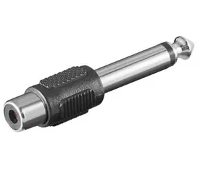 MicroConnect Adaptér mono jack 6.35mm (M) - RCA (F)