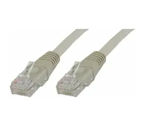 MicroConnect CAT5e U/UTP 0.5m šedá / PVC / AWG 24