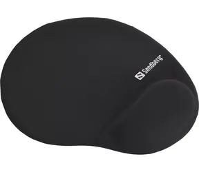 Sandberg Memory Foam Mousepad Round černá / podložka pod myš s opěrkou zápěstí