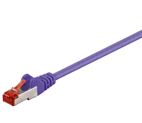 MicroConnect CAT6 F/UTP 0.25m fialová / PVC