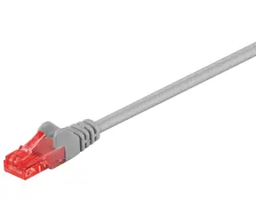 MicroConnect CAT6 U/UTP 0.25m šedá / PVC