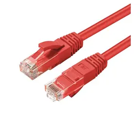 MicroConnect CAT6 U/UTP 0.2m červená / LSZH