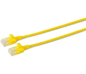 MicroConnect CAT6 U/UTP SLIM 0.15m žlutá / PVC