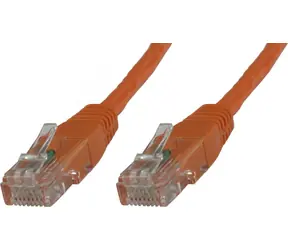 MicroConnect CAT6 U/UTP 0.5m CCA oranžová / PVC / AWG 26 / CCA