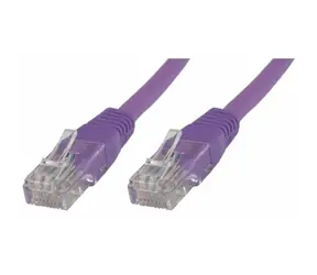 MicroConnect CAT5e U/UTP 3m fialová / PVC