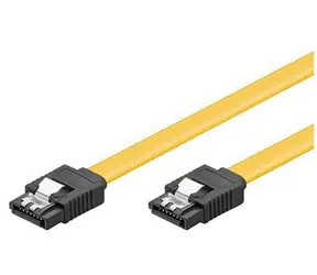 MicroConnect Propojovací kabel SATA 7pin - SATA 7pin 0.3m žlutá / SATA III