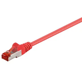 MicroConnect CAT6 F/UTP 1m červená / PVC