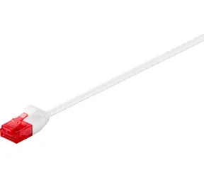 MicroConnect CAT6 U/UTP SLIM 0.25m bílá / PVC