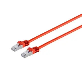 MicroConnect CAT7 S/FTP Patch Cord 0.25m červená / LSZH