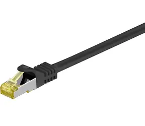 MicroConnect CAT7 S/FTP Patch Cord 0.25m černá / LSZH