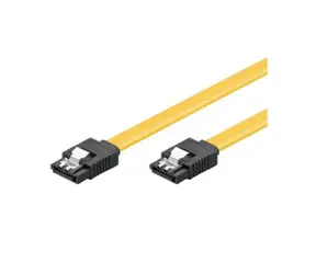 MicroConnect Propojovací kabel SATA 7pin - SATA 7pin 0.5m žlutá / SATA III