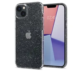 Spigen Liquid Crystal Glitter ochranný kryt pro Apple iPhone 14 Plus čirá