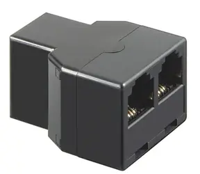 MicroConnect ISDN T-Adapter RJ11 - 2x RJ11 černá