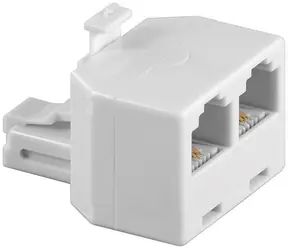 MicroConnect Y adaptér RJ11 (M) - 2x RJ11 (F) bílá