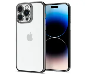 Spigen Optik Crystal pouzdro pro Apple iPhone 14 Pro Max chrome šedá