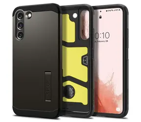 Spigen Tough Armor ochranný kryt pro Samsung Galaxy S22 gunmetal 