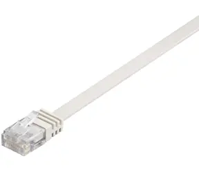 MicroConnect CAT6 U/UTP FLAT 0.25m bílá / PVC