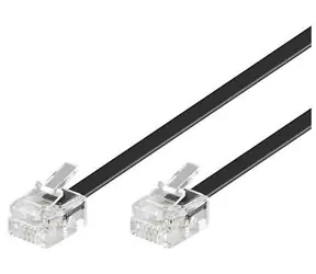 MicroConnect Modulární kabel RJ11 6P/4C 2m černá 
