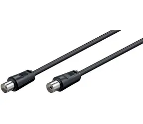 MicroConnect koaxiální kabel M-F 75 Ohm 1.5m černá 