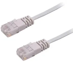 MicroConnect CAT6 U/UTP FLAT 1m šedá / PVC