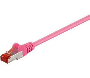 MicroConnect CAT6 S/FTP 0.5m růžová / LSZH