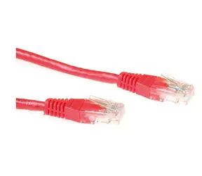 MicroConnect CAT6 U/UTP 5m červená / PVC