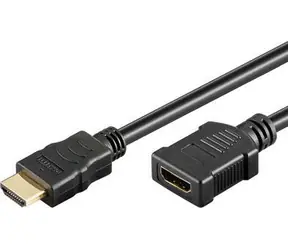 MicroConnect Prodlužovací kabel HDMI 1.4 (M) - HDMI 1.4 (F) 0.5m černá