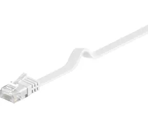 MicroConnect CAT6 U/UTP FLAT 1.5m bílá / PVC