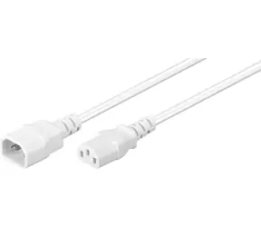 MicroConnect Power Cord C14 - C13 1m bílá