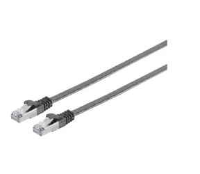 MicroConnect CAT6a U/UTP FLAT 1m černá / PVC