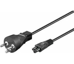 MicroConnect Power Cord DK Typ-K - C5 0.5m černá / dánská koncovka
