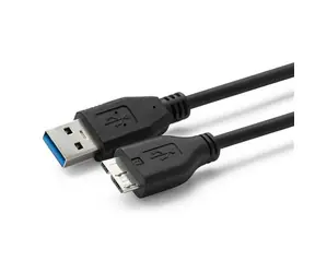 MicroConnect kabel USB3.0 A (M) - microUSB B (M) 0.5m černá / 5000Mbit/s