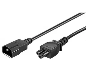 MicroConnect Prodlužovací kabel C14 - C5 1m černá