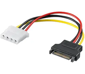 MicroConnect redukce napájení MOLEX (4-pin) (F) - SATA (15-pin) (M) 0.2m