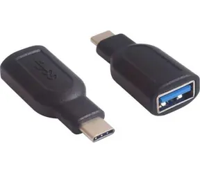 MicroConnect adaptér USB-C (M) - USB3.0 A (F) černá 