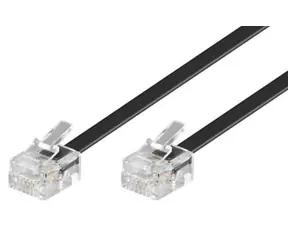 MicroConnect Modulární kabel RJ11 6P/4C 6m černá 