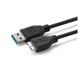 MicroConnect kabel USB3.0 A (M) - microUSB B (M) 1m černá / 5000Mbit/s