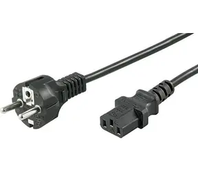 MicroConnect Síťový napájecí kabel Schuko - C13 1m černá
