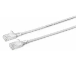 MicroConnect CAT6a U/UTP SLIM 3m bílá / LSZH